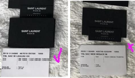 superfake ysl|YSL authenticity card.